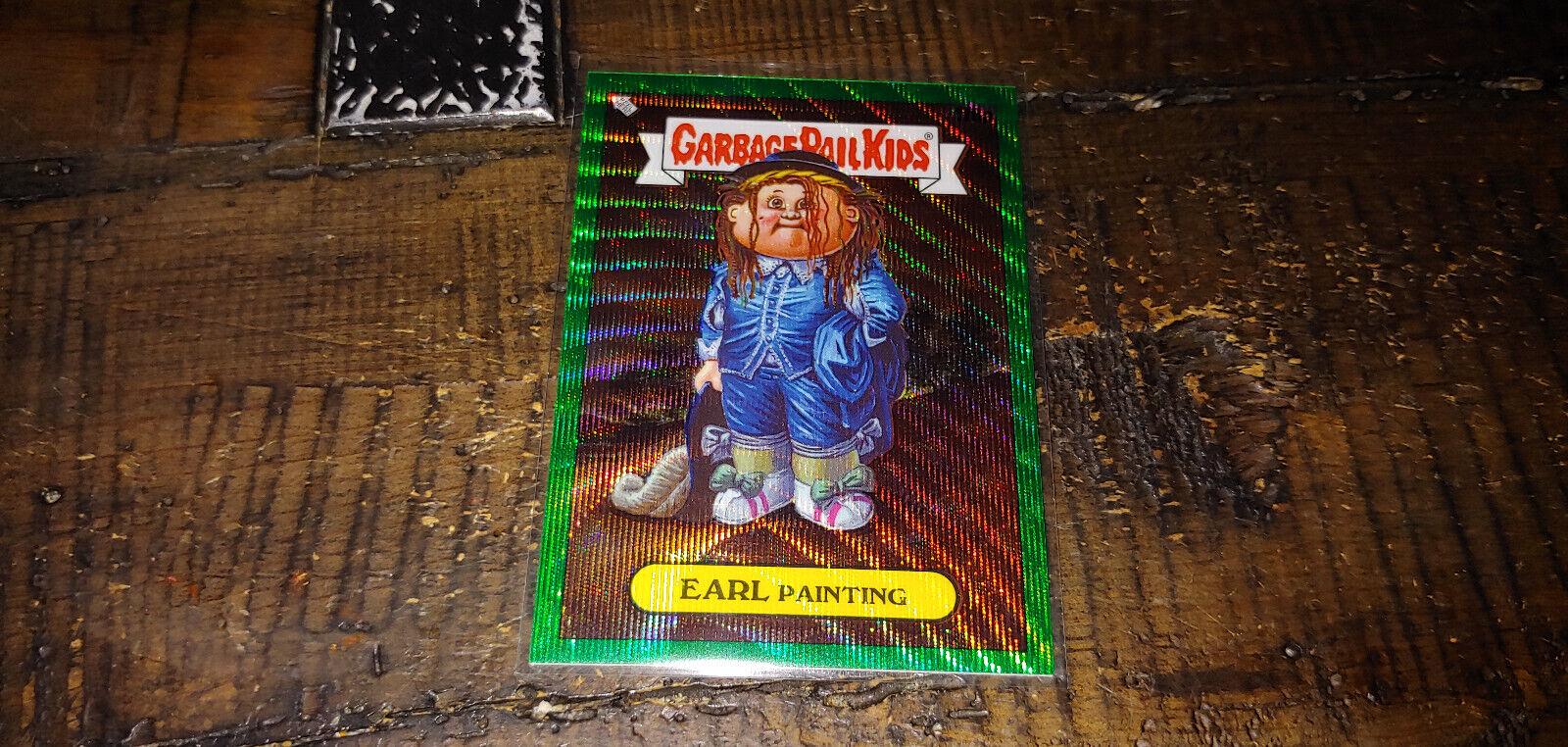 EARL Painting [Green Wave Refractor] #178a 2022 Garbage Pail Kids Chrome