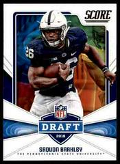Saquon Barkley [Red] #6 Football Cards 2018 Score NFL Draft Prices