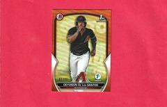 Deyvison De Los Santos [Orange] Baseball Cards 2023 Bowman 1st Edition Prices