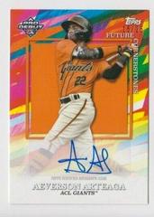 Aeverson Arteaga [Orange] #FC-AA Baseball Cards 2022 Topps Pro Debut Future Cornerstones Autographs Prices