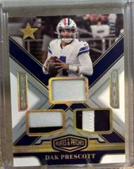 Dak Prescott [Gold] #PT-DP Football Cards 2023 Panini Plates and Patches Patch Trio Prices