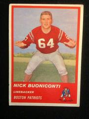 Nick Buoniconti #10 Football Cards 1963 Fleer Prices