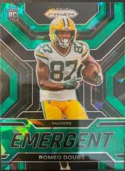 Romeo Doubs [Green Ice] Football Cards 2022 Panini Prizm Emergent Prices