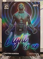 Jailton Almeida [Purple] #9 Ufc Cards 2023 Panini Donruss Optic UFC Light It Up Prices