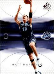 Matt Harpring #87 Basketball Cards 2004 SP Authentic Prices