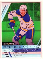 Owen Power [Green] Hockey Cards 2022 Upper Deck Synergy Rookie Journey Away Prices