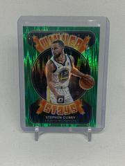 Stephen Curry [Green Shock] #4 Basketball Cards 2021 Panini Donruss Optic Winner Stays Prices
