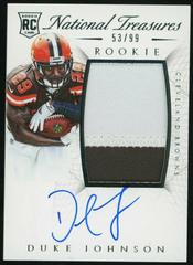 Duke Johnson [Autograph Patch] #105 Football Cards 2015 Panini National Treasures Prices