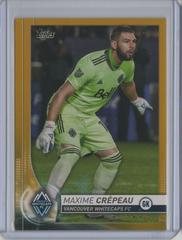Maxime Crepeau [Gold] #118 Soccer Cards 2020 Topps MLS Prices
