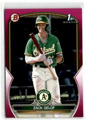 Zack Gelof [Fuchsia] Baseball Cards 2023 Bowman Chrome Prospects Prices