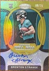 Brenton Strange [Gold] #RRCS-10 Football Cards 2023 Panini Certified Rookie Roll Call Signatures Prices