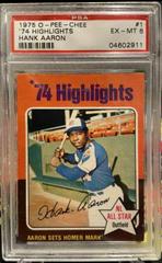 '74 Highlights [Hank Aaron] #1 Baseball Cards 1975 O Pee Chee Prices