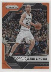 Manu Ginobili [Orange Prizm] #234 Basketball Cards 2016 Panini Prizm Prices