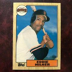 Eddie Milner #78T Baseball Cards 1987 Topps Traded Tiffany Prices