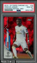Vinicius Junior [Red] #33 Soccer Cards 2019 Topps Chrome UEFA Champions League Sapphire Prices
