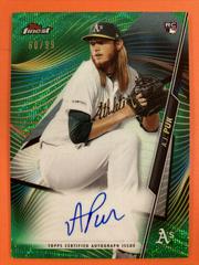 A.J. Puk [Green Wave Refractor] #FA-AP Baseball Cards 2020 Topps Finest Autographs Prices