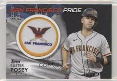 Buster Posey [Black] Baseball Cards 2022 Topps City Flag Patch Relics Prices
