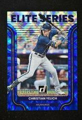 Christian Yelich [Blue] Baseball Cards 2022 Panini Donruss Elite Series Prices