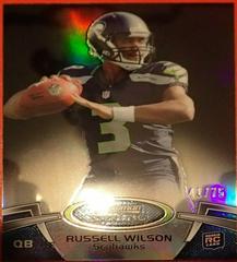 Russell Wilson [Black Refractor] #5 Football Cards 2012 Bowman Sterling Prices