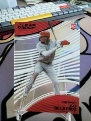 Elly De La Cruz [Purple] #4 Baseball Cards 2023 Panini Chronicles Clear Vision Prices
