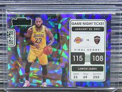 LeBron James [Green Ice] #17 Basketball Cards 2021 Panini Contenders Game Night Ticket Prices