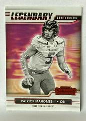 Patrick Mahomes II [Red] #2 Football Cards 2021 Panini Contenders Draft Picks Legendary Prices