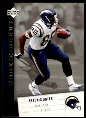 Antonio Gates #81 Football Cards 2006 Upper Deck Rookie Debut Prices