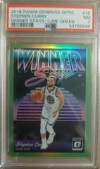 Stephen Curry [Lime Green] Basketball Cards 2018 Panini Donruss Optic Winner Stays Prices