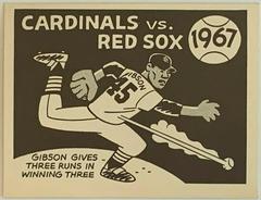 Cardinals VS Red Sox [1967] #64 Baseball Cards 1967 Laughlin World Series Prices