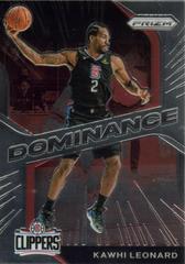 Kawhi Leonard Basketball Cards 2020 Panini Prizm Dominance Prices