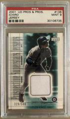 Ichiro [Jersey] #136 Baseball Cards 2001 Upper Deck Pros & Prospects Prices