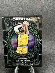 LeBron James [Green] Basketball Cards 2022 Panini Obsidian Orbital Prices