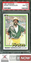 Manny Sanguillen #14 Baseball Cards 1981 Donruss Prices
