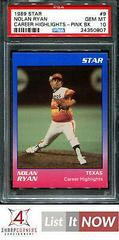 Nolan Ryan [Career Highlights Pink BK] #9 Baseball Cards 1989 Star Ryan Prices