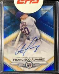 Francisco Alvarez [Blue] #RA-FA Baseball Cards 2023 Bowman Sterling Rookie Autographs Prices