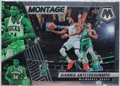 Giannis Antetokounmpo #10 Basketball Cards 2021 Panini Mosaic Montage Prices