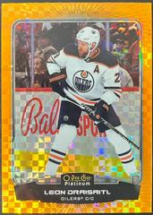 Leon Draisaitl [Orange Checkers] #P-LD Hockey Cards 2022 O Pee Chee Platinum Previews Prices