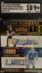 Kenny Pickett, Aidan Hutchinson [Autograph Gold] Football Cards 2022 Panini Contenders Round Numbers Prices