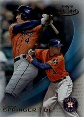 George Springer [Class 1 Blue] #3 Baseball Cards 2016 Topps Gold Label Prices