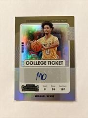 Michael Devoe #CT-MDE Basketball Cards 2022 Panini Chronicles Draft Picks Contenders College Ticket Autograph Prices