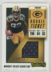 Marquez Valdes-Scantling Football Cards 2018 Panini Contenders Rookie Ticket Swatches Prices