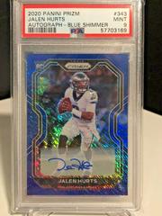Jalen Hurts [Autograph Blue Shimmer] #343 Football Cards 2020 Panini Prizm Prices