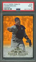 Yadier Molina [Orange] Baseball Cards 2013 Topps Tribute Prices