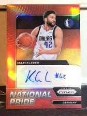 Maxi Kleber [Asia Red Gold] #NPS-MXK Basketball Cards 2021 Panini Chronicles National Pride Signatures Prices