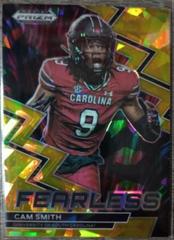 Cam Smith [Gold Ice] #F-13 Football Cards 2023 Panini Prizm Draft Picks Fearless Prices