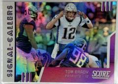 Tom Brady [Purple] Football Cards 2019 Panini Score Signal Callers Prices