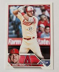 Mike Trout [Advanced Stats] Baseball Cards 2023 Topps Prices