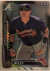 Austin Riley [Orange Refractor] Baseball Cards 2016 Bowman Chrome Scouts' Top 100 Update Prices