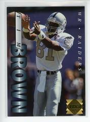 Tim Brown [Gold Logo] Football Cards 1995 Collector's Edge Prices