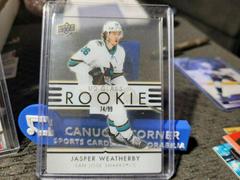 Jasper Weatherby [Gold] #GR-12 Hockey Cards 2021 Upper Deck Ovation UD Glass Rookies Prices